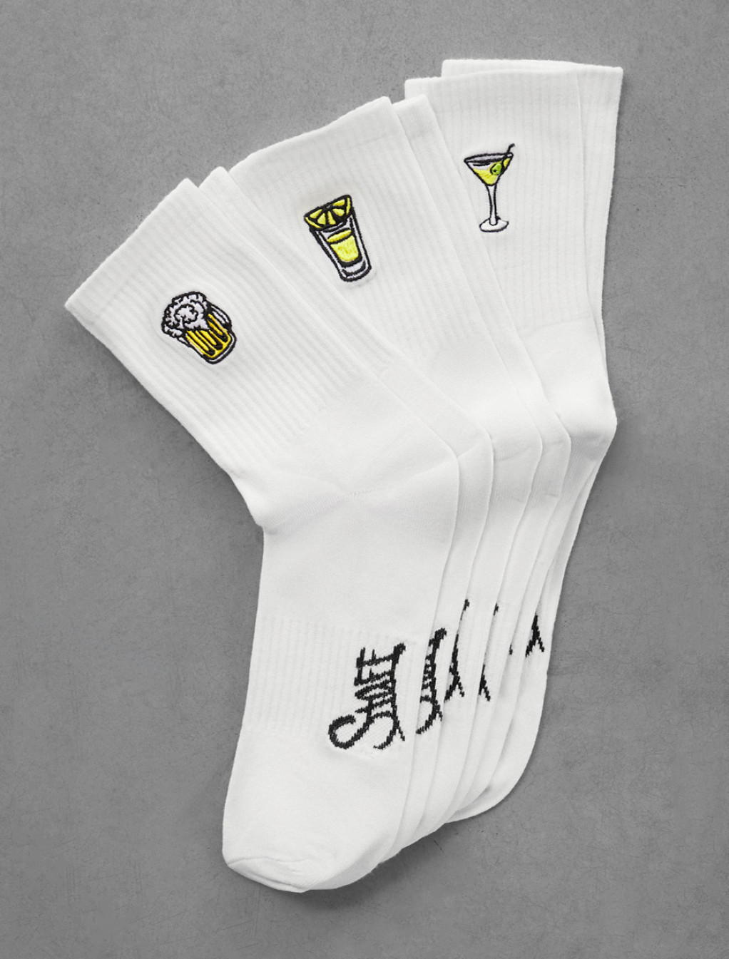 Skarpety Staff logo & drinks (r.40-45) (trzy pary)