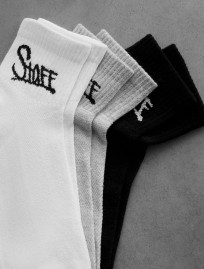 Skarpety Staff black/gray/white logo (trzy pary) (r.39-42)