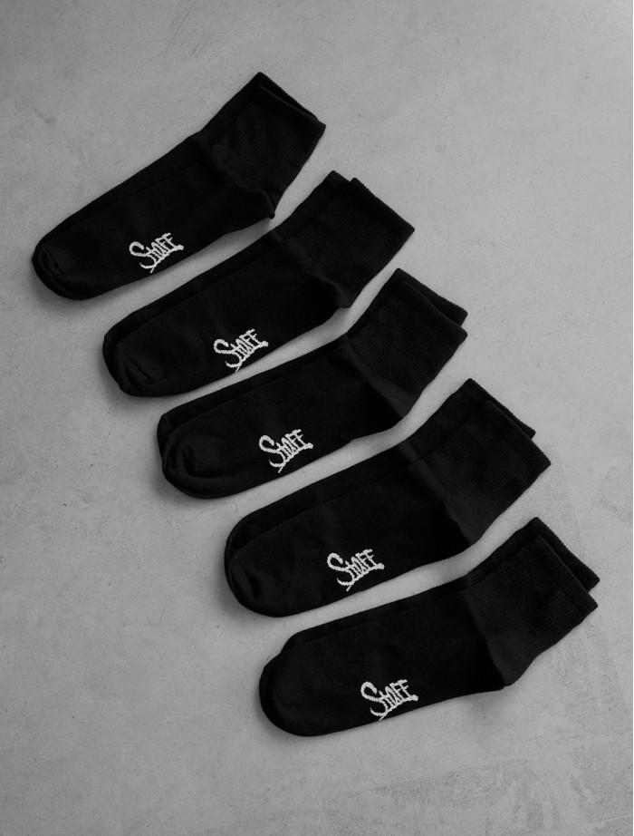 Skarpety Staff black 5 par (r.43-46)