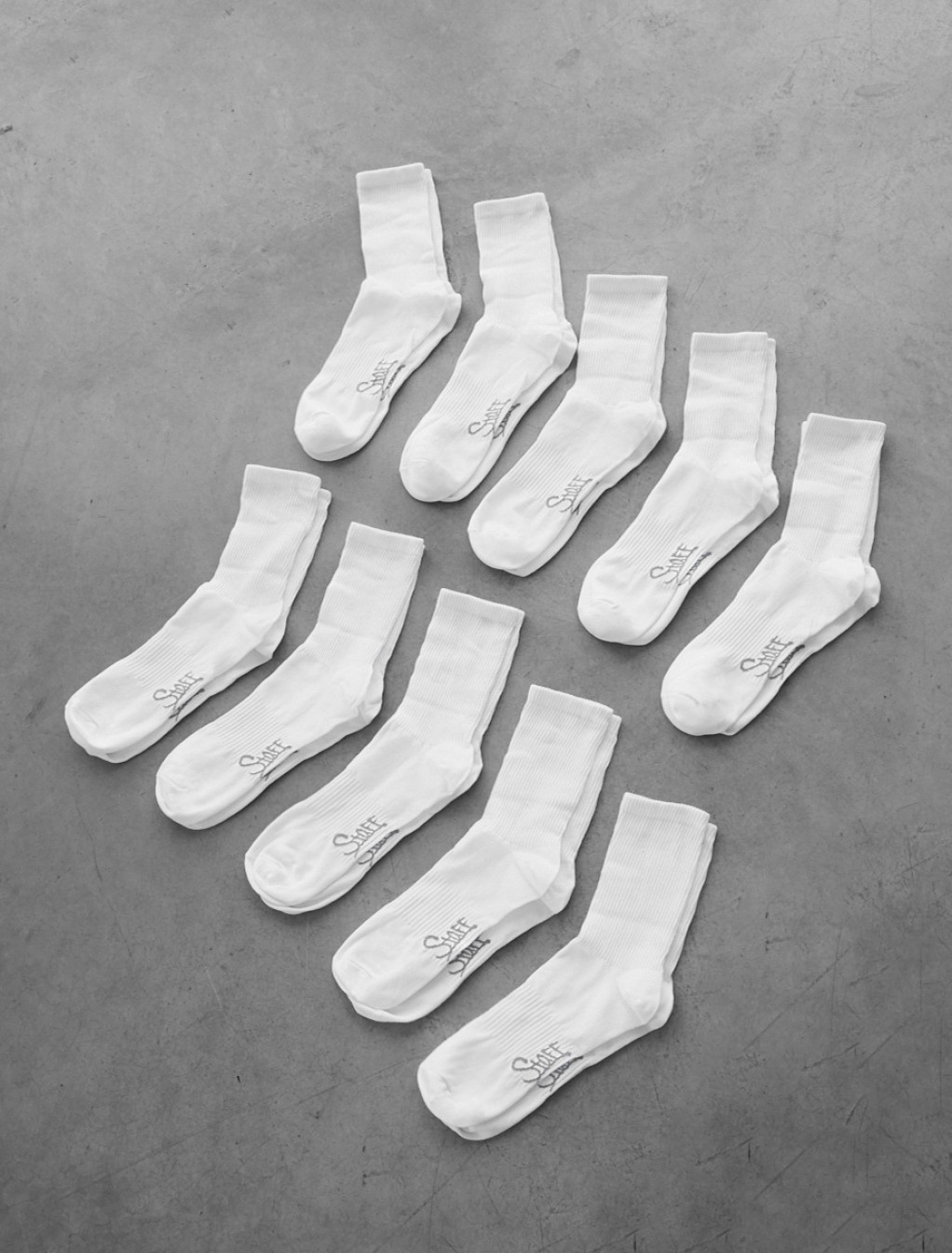 Skarpety Staff white (10 par) (r.39-42)