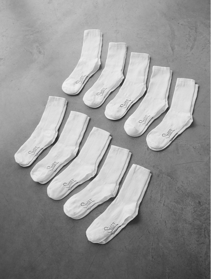 Skarpety Staff white (10 par) (r.43-46)