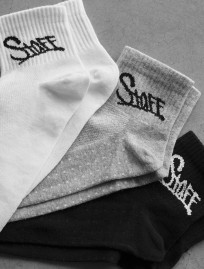 Skarpety o średniej długości Staff black/gray/white  logo (3 pary) (r.43-46)