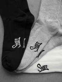 Skarpety Staff black/gray/white logo (3 pary) (r.43-46) (ocieplane)
