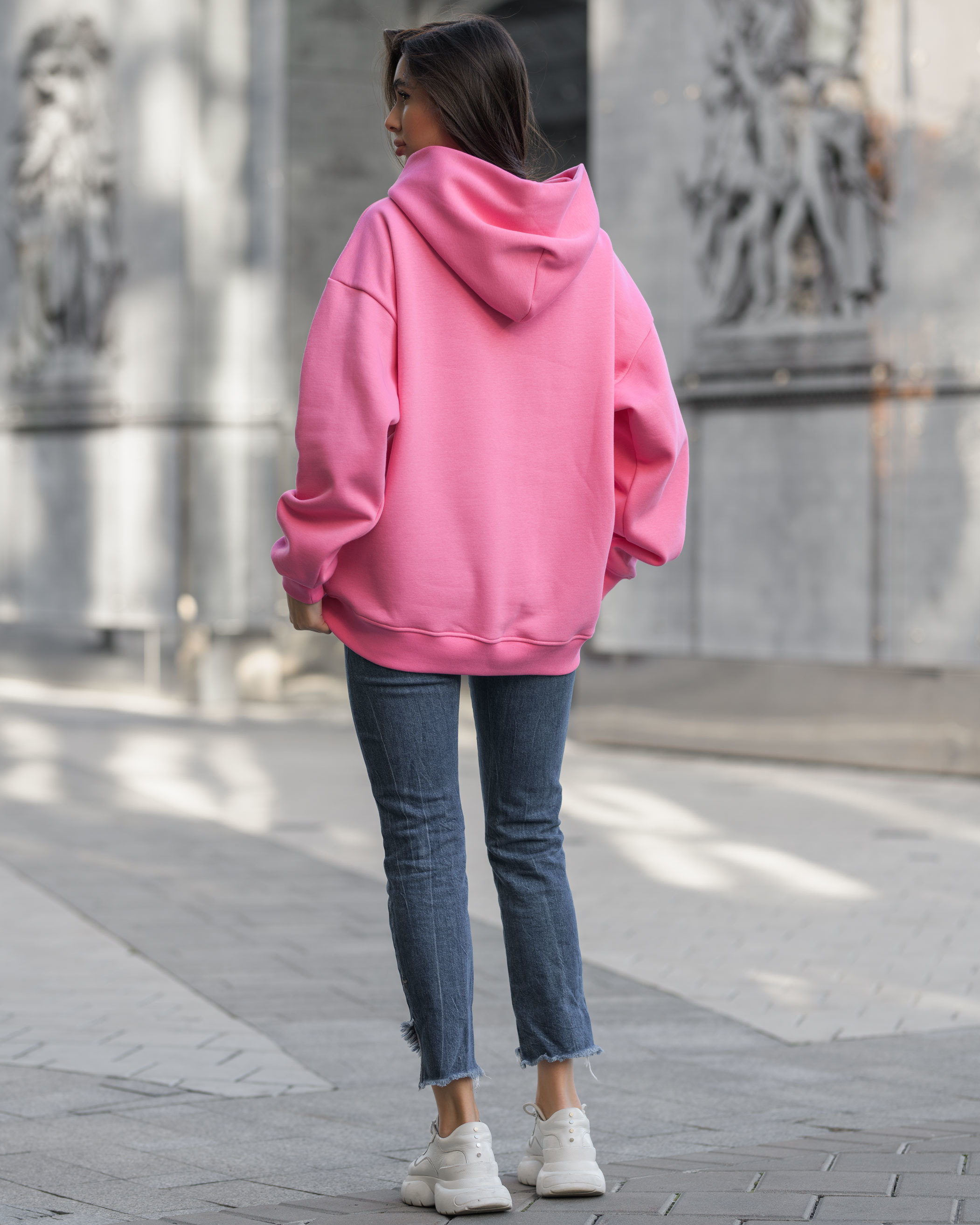 Damska bluza Staff pink oversize fleece