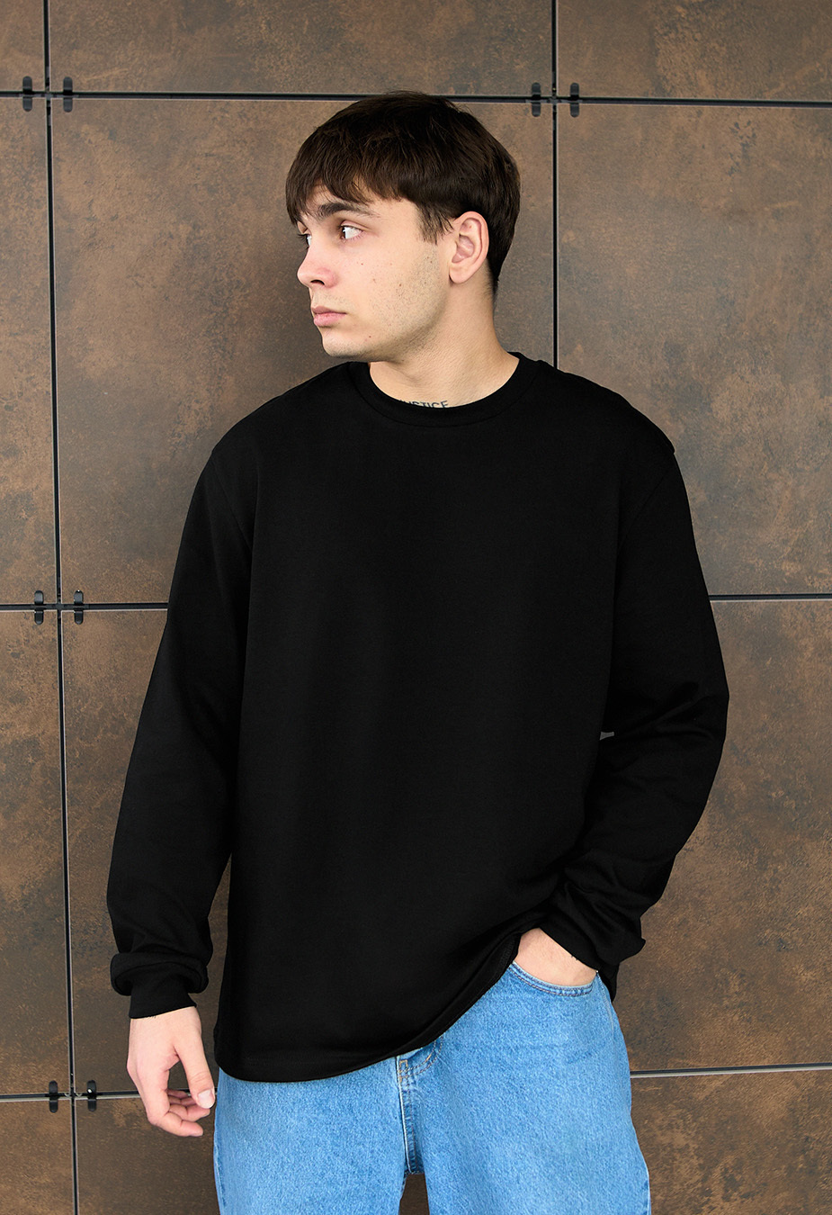 Longsleeve Staff black oversize