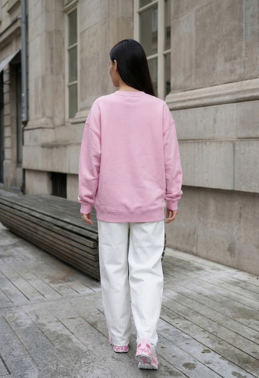 Bluza Staff x Husll pink logo oversize
