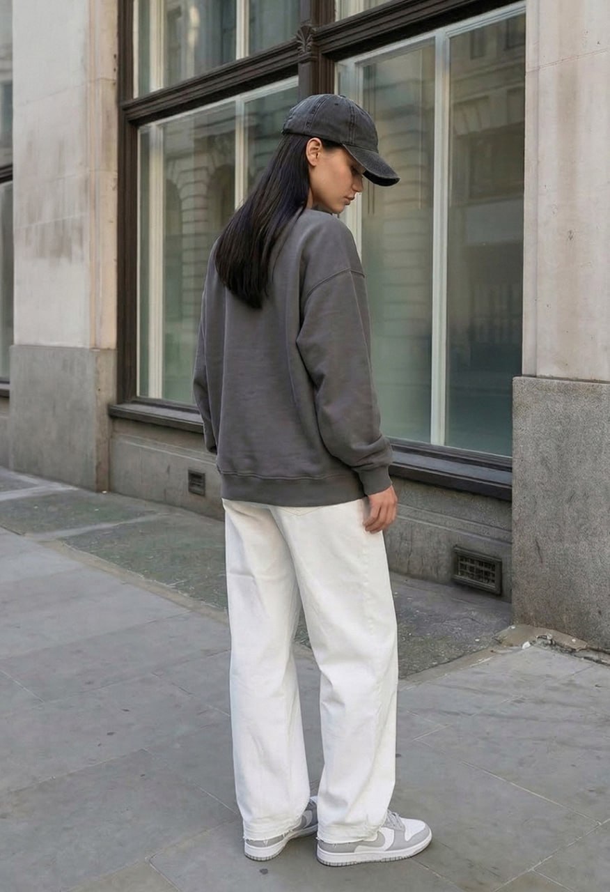 Bluza Staff x Husll gray logo oversize
