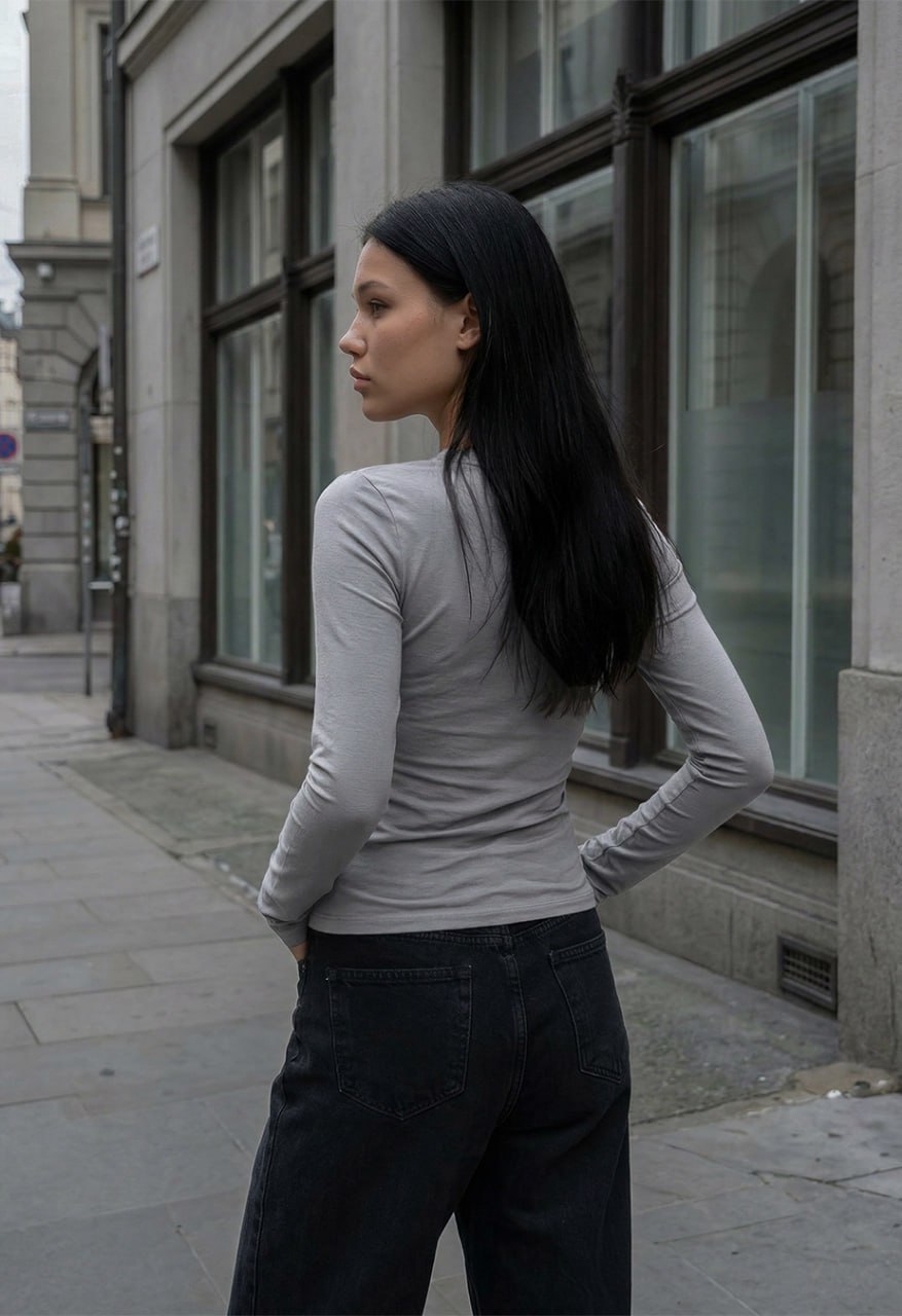 Longsleeve Staff fir gray