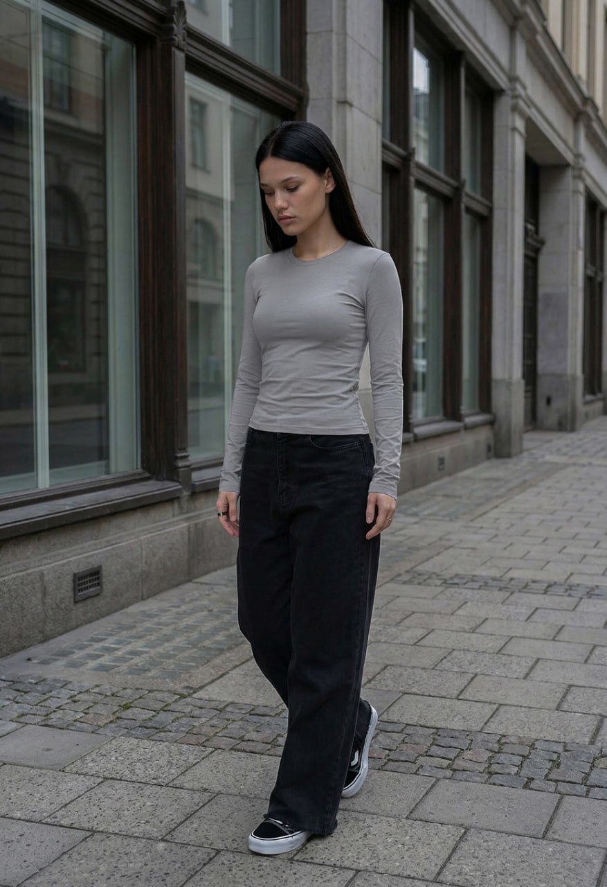 Longsleeve Staff fir gray