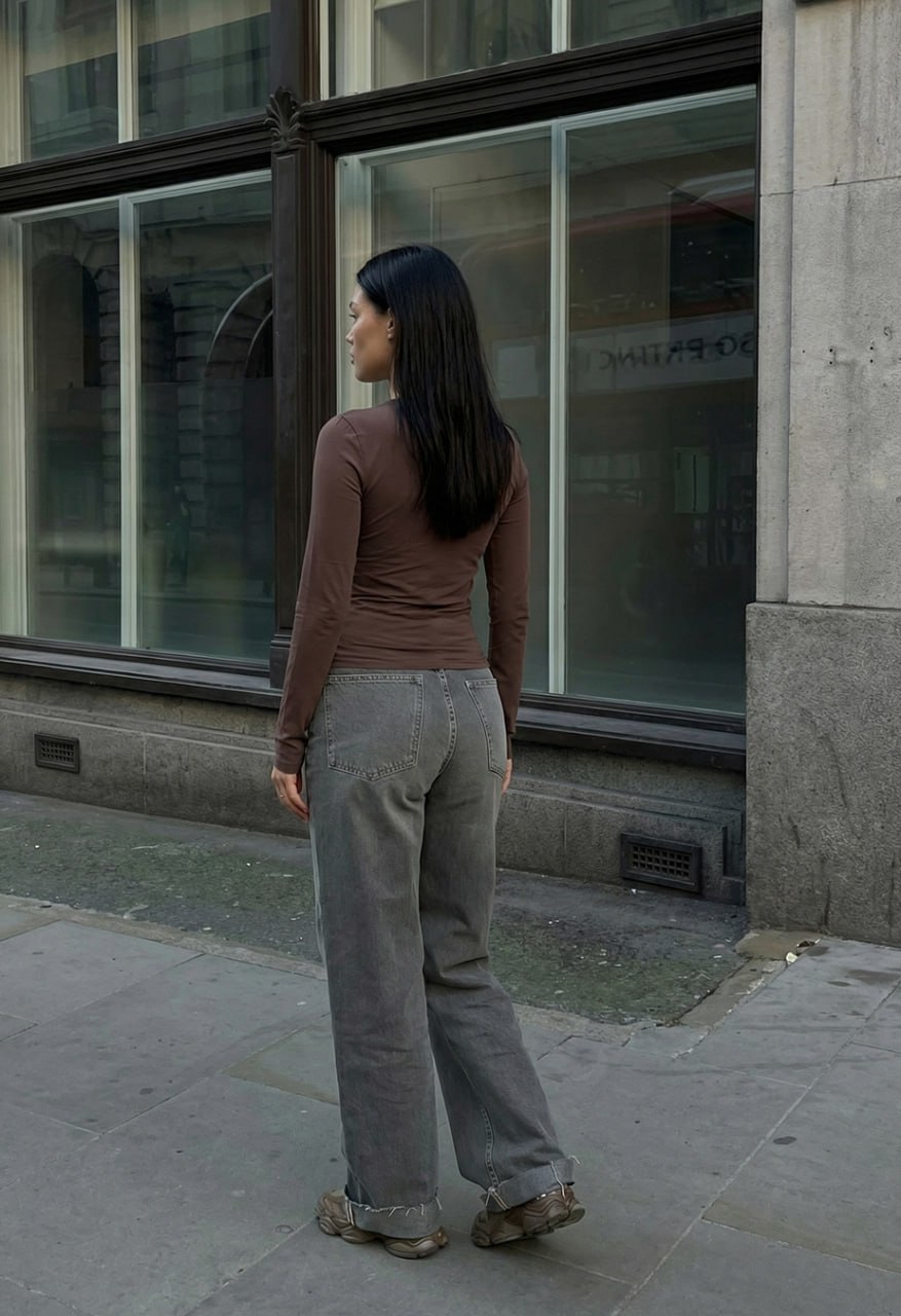 Longsleeve Staff fir brown