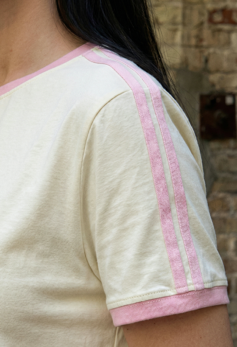 Komplet koszulka + spodenki Staff pry light yellow & pink