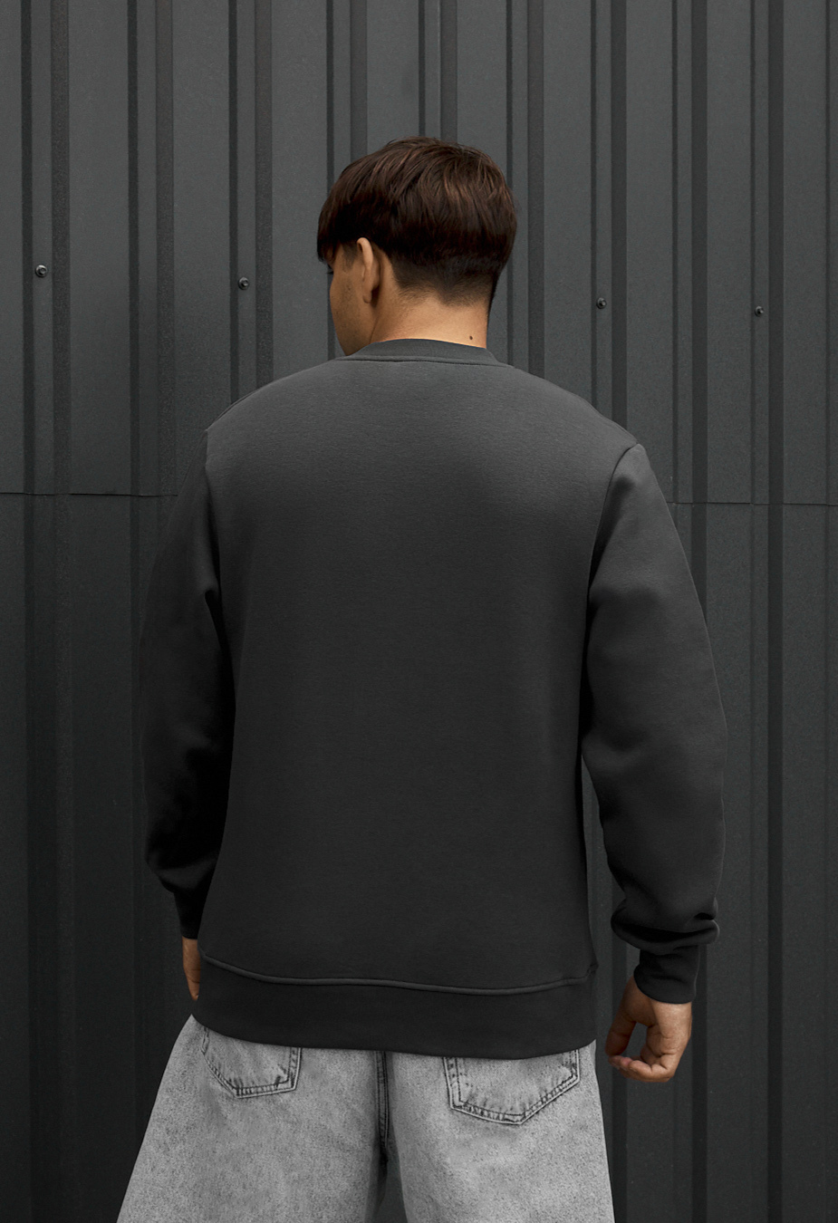 Bluza Staff dark gray basic fleece