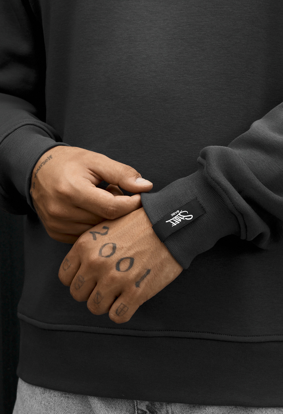 Bluza Staff dark gray basic fleece