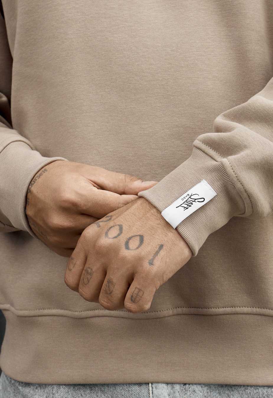 Bluza Staff beige basic fleece