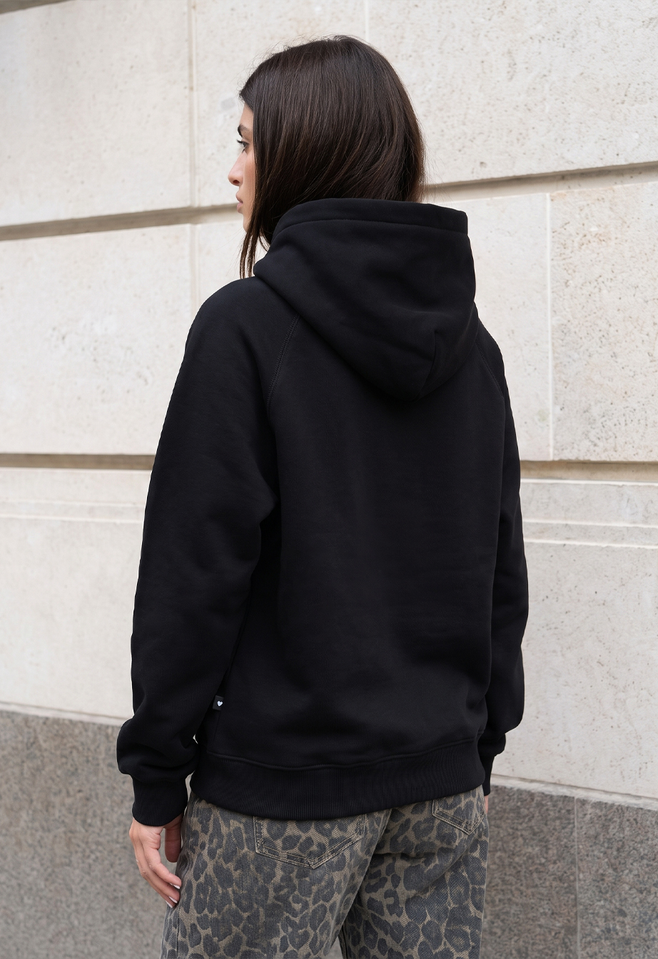 Bluza Staff ry black oversize fleece