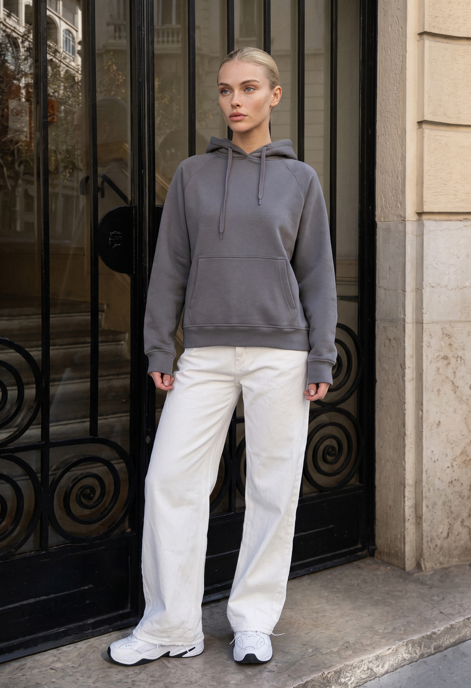 Bluza Staff ry gray oversize fleece