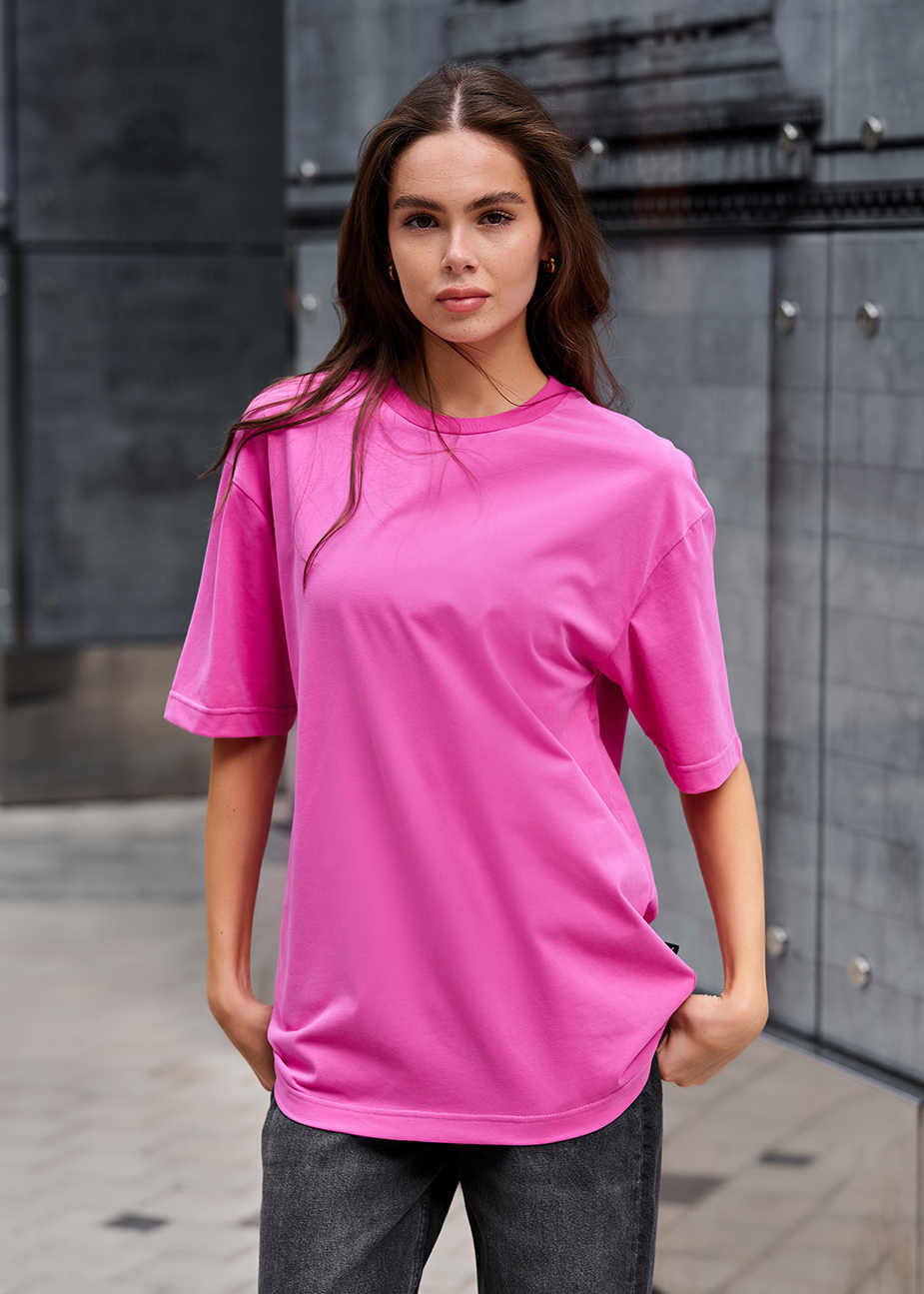 Damska koszulka Staff li pink oversize