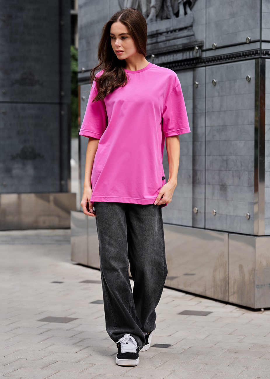 Damska koszulka Staff li pink oversize