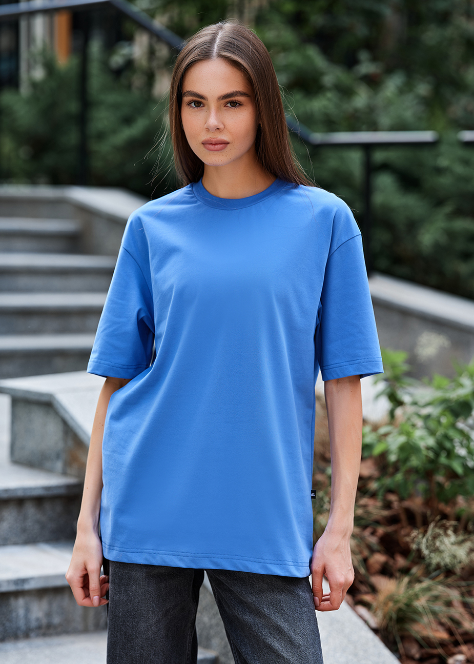 Damska koszulka Staff li blue oversize