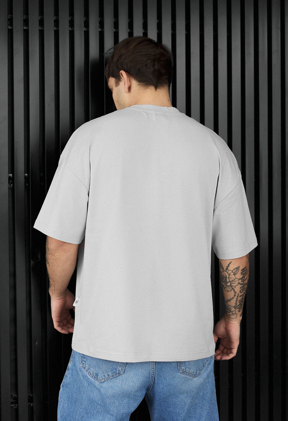 Koszulka Staff light gray oversize