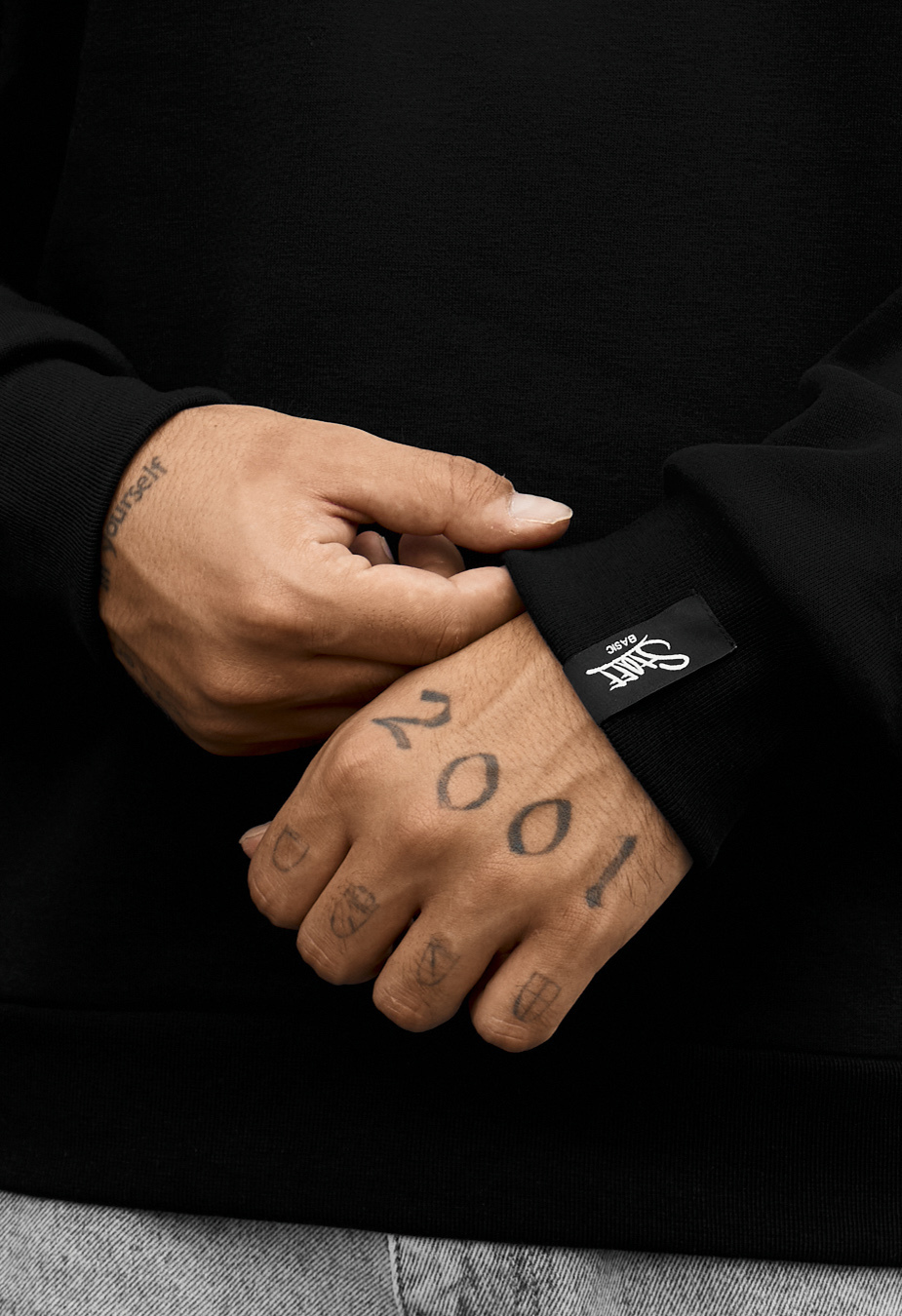 Bluza Staff black basic fleece