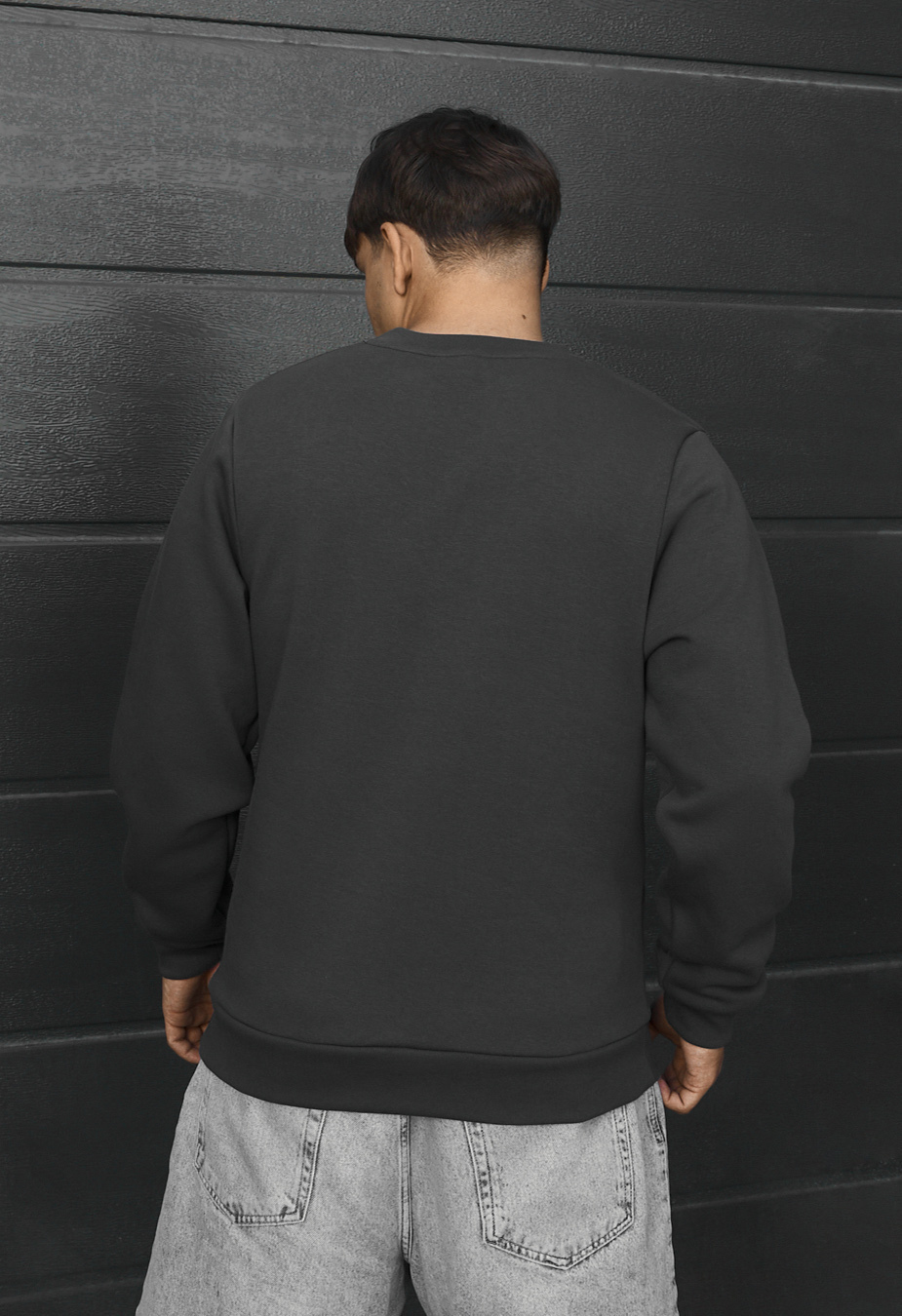 Bluza Staff  dark gray basic fleece