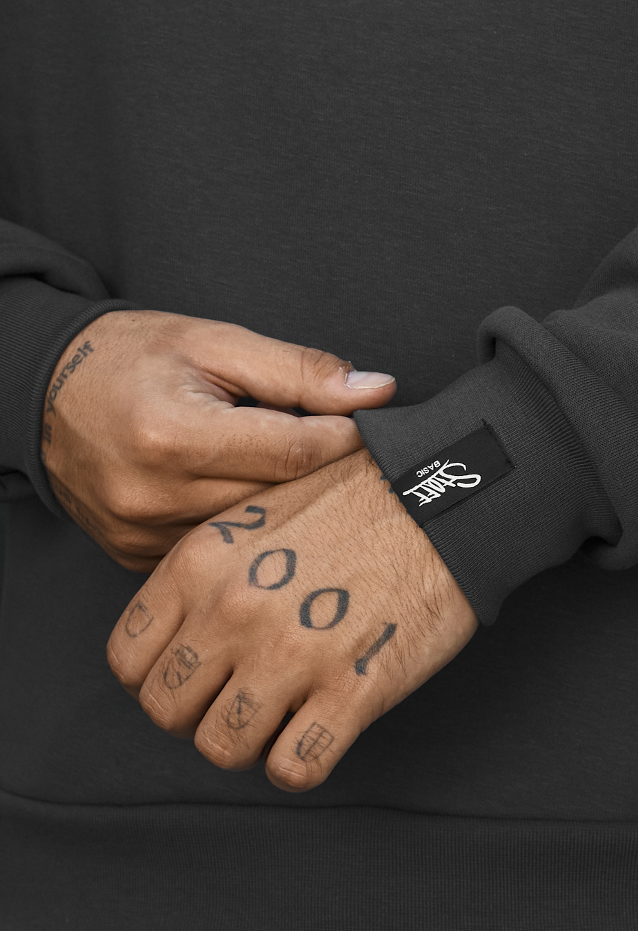 Bluza Staff  dark gray basic fleece