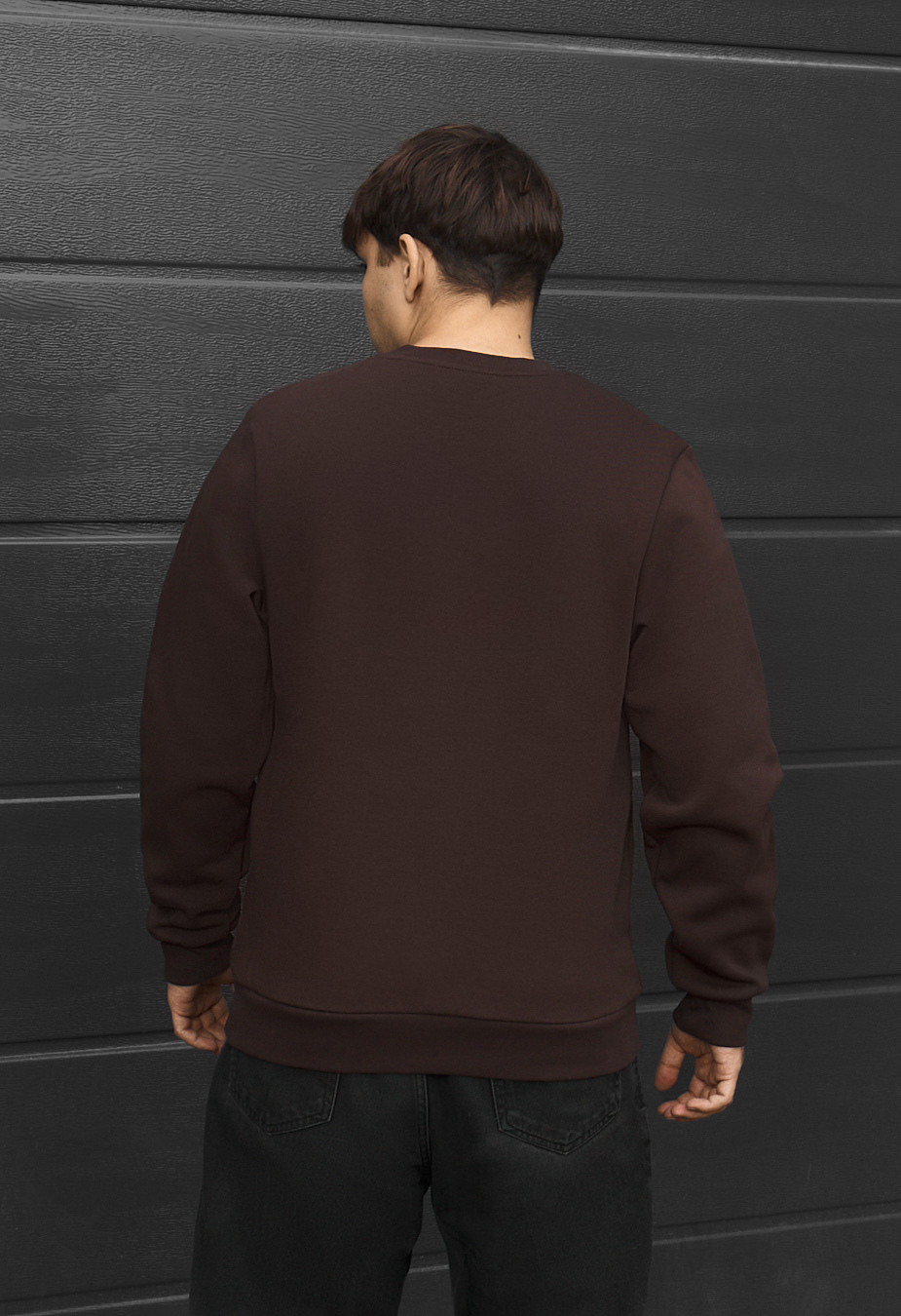 Bluza Staff dark brown basic fleece