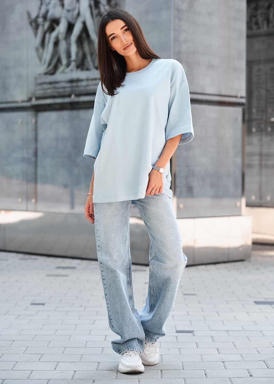 Koszulka Staff ri light blue oversize