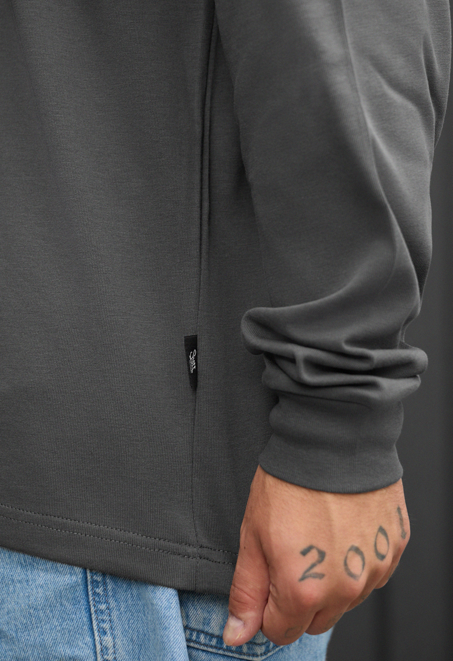 Longsleeve Staff gray oversize