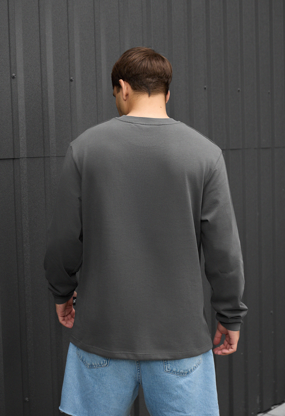 Longsleeve Staff gray oversize