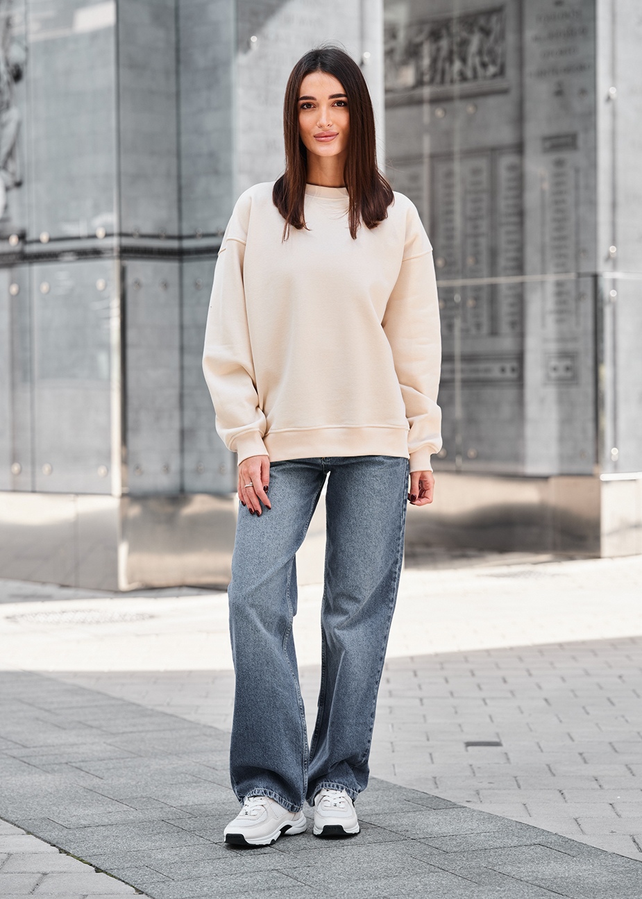 Bluza Staff milk oversize fleece