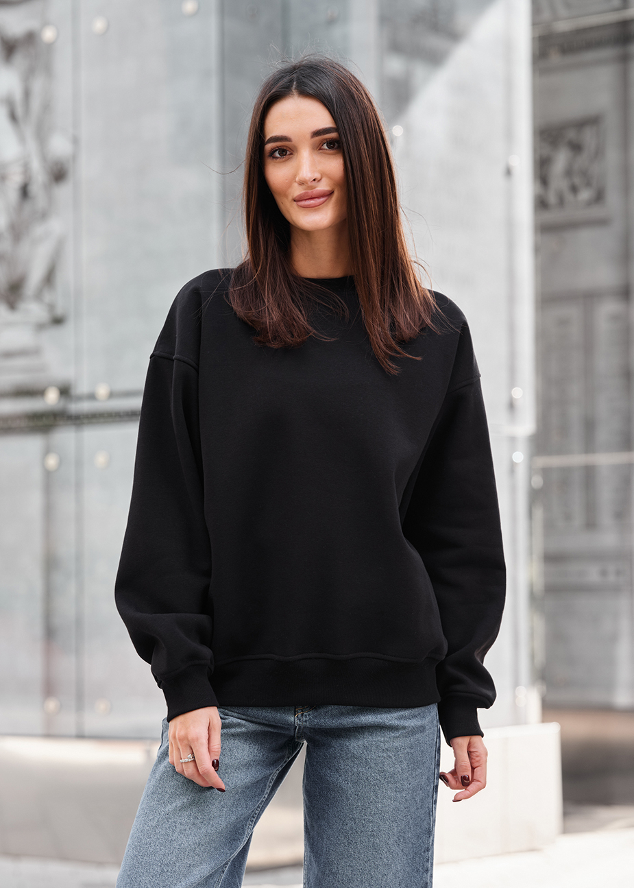 Błuza Staff black oversize fleece