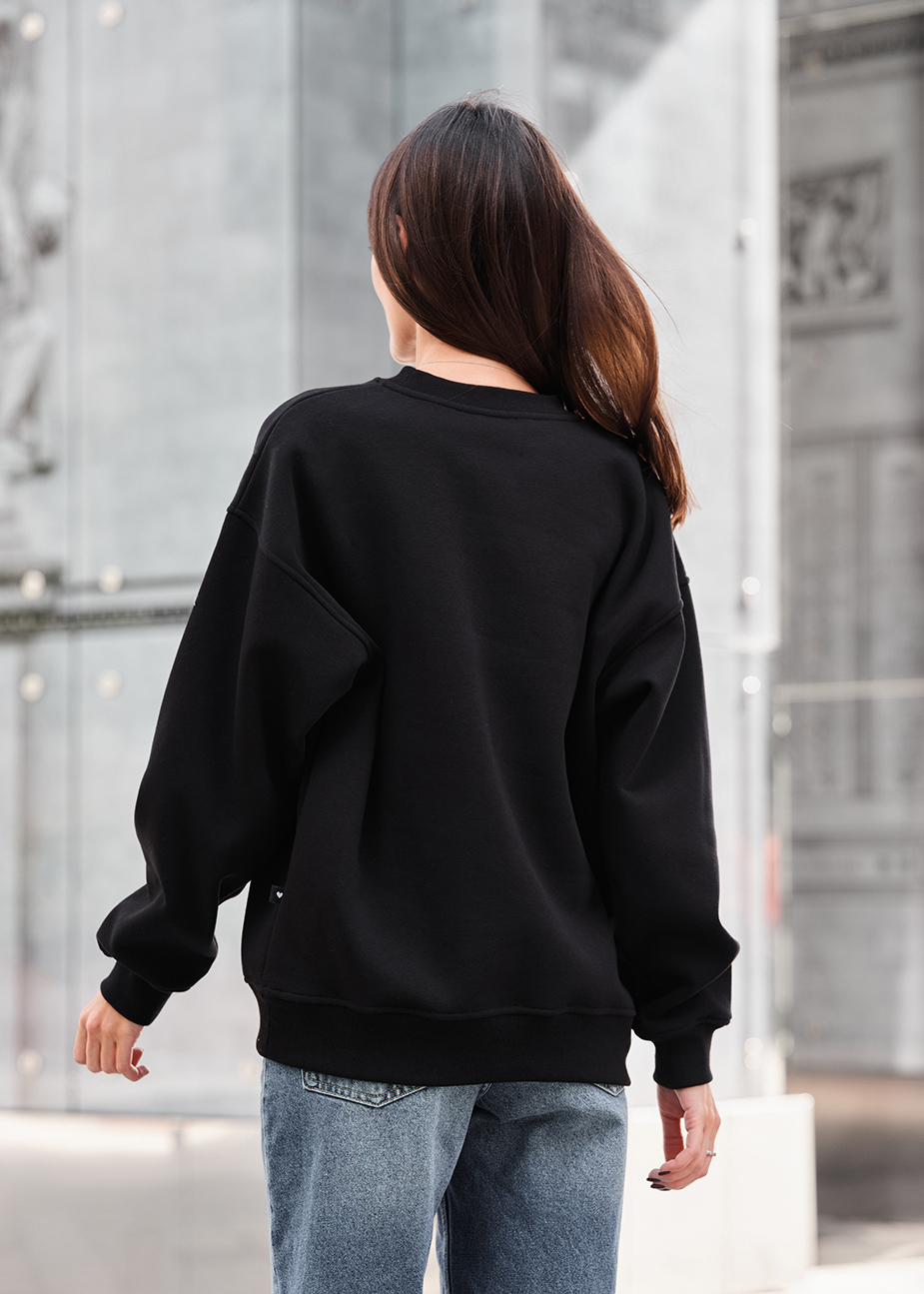 Błuza Staff black oversize fleece