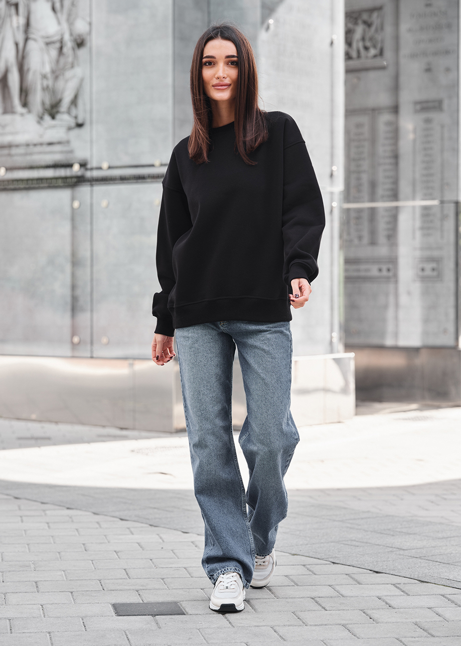 Błuza Staff black oversize fleece