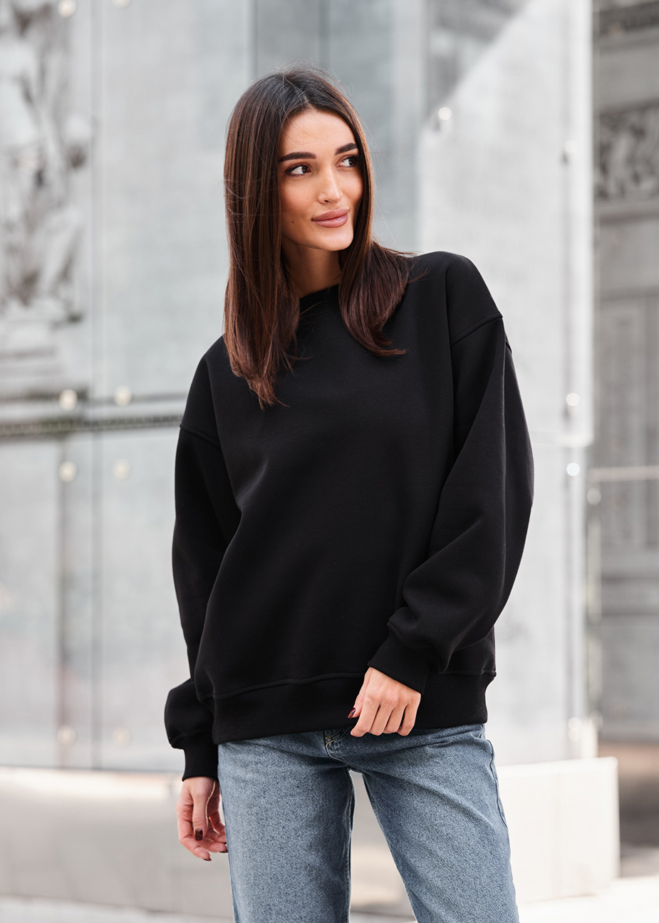 Błuza Staff black oversize fleece