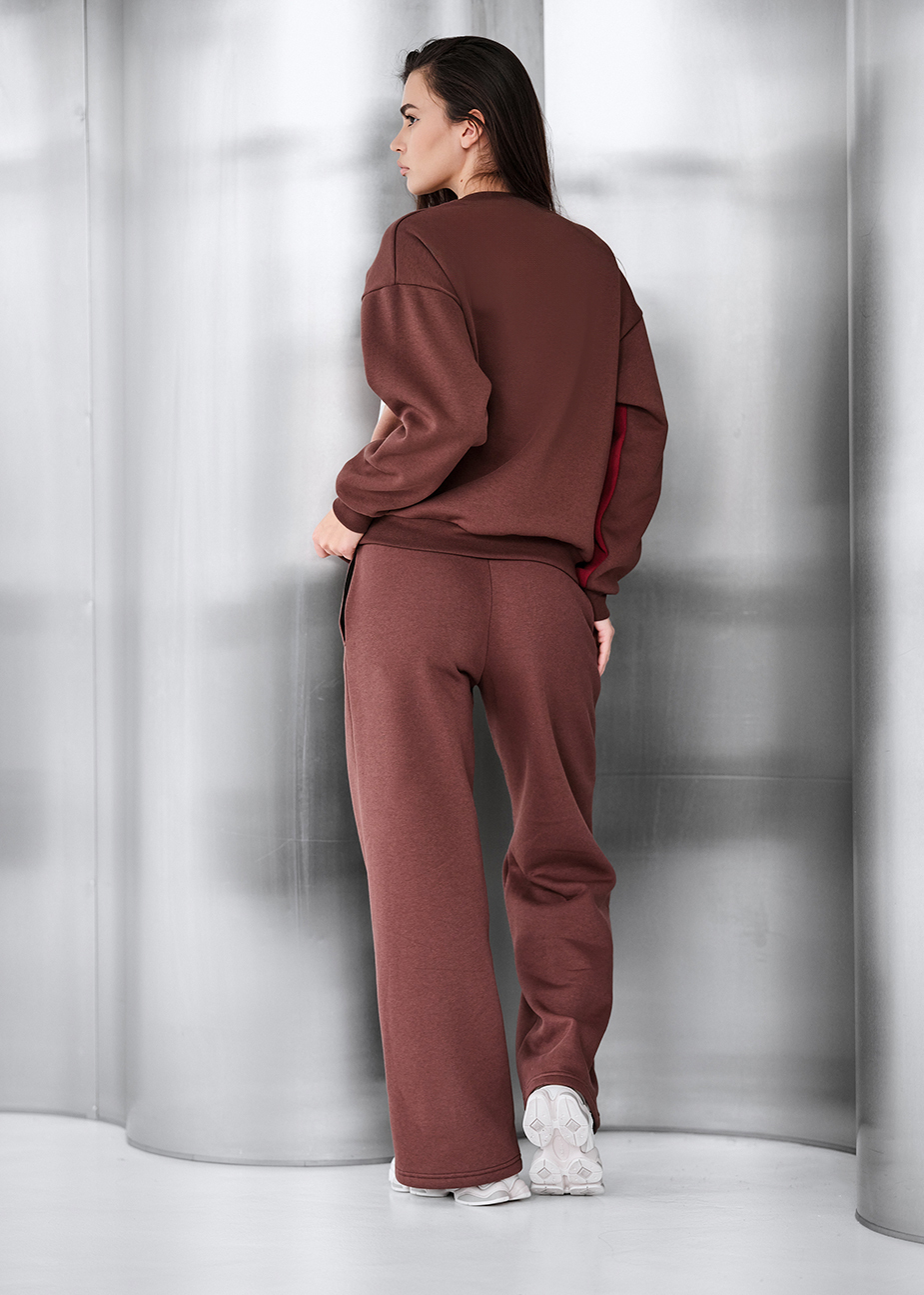 Bluza Staff dre brown oversize fleece