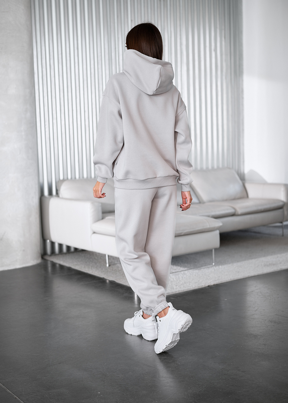 Dres Staff lo light gray oversize fleece