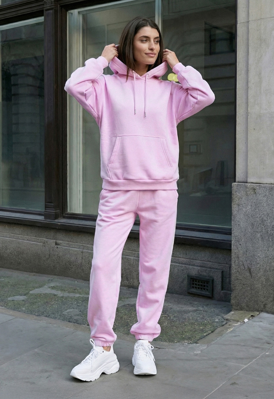 Dres Staff lo pink oversize fleece