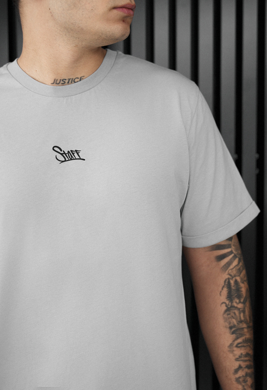 Koszulka Staff light gray logo