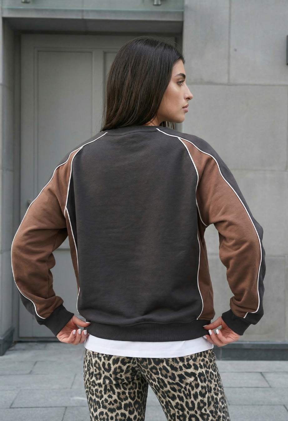 Bluza Staff oce gray & brown