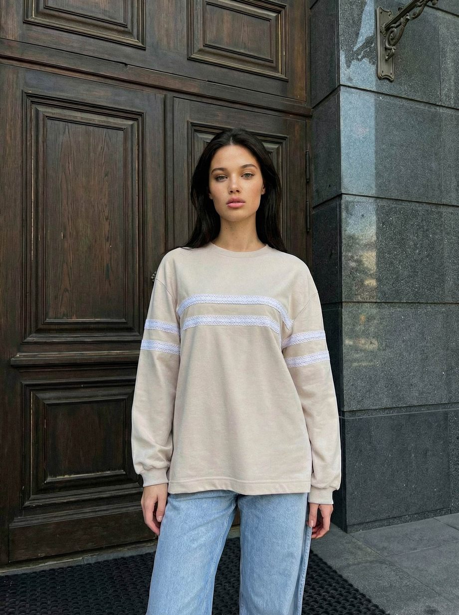 Longsleeve Staff hai light gray