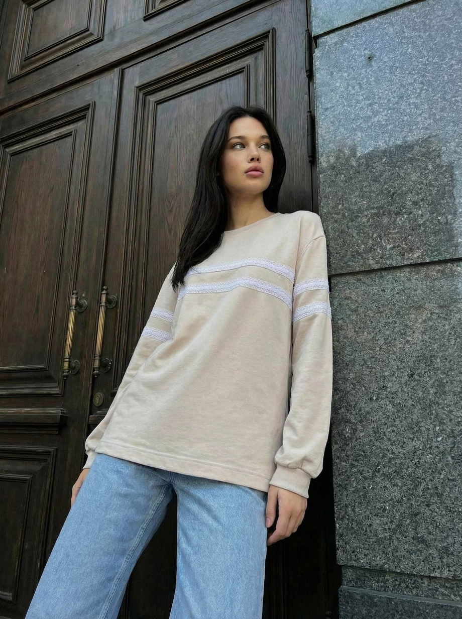 Longsleeve Staff hai light gray