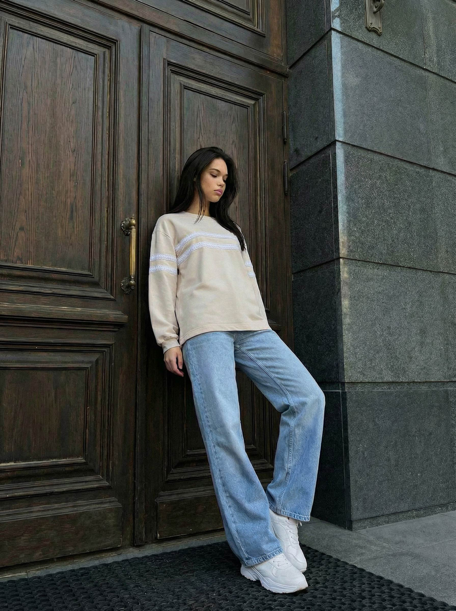 Longsleeve Staff hai light gray