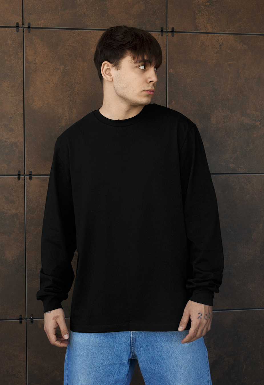 Longsleeve Staff black oversize