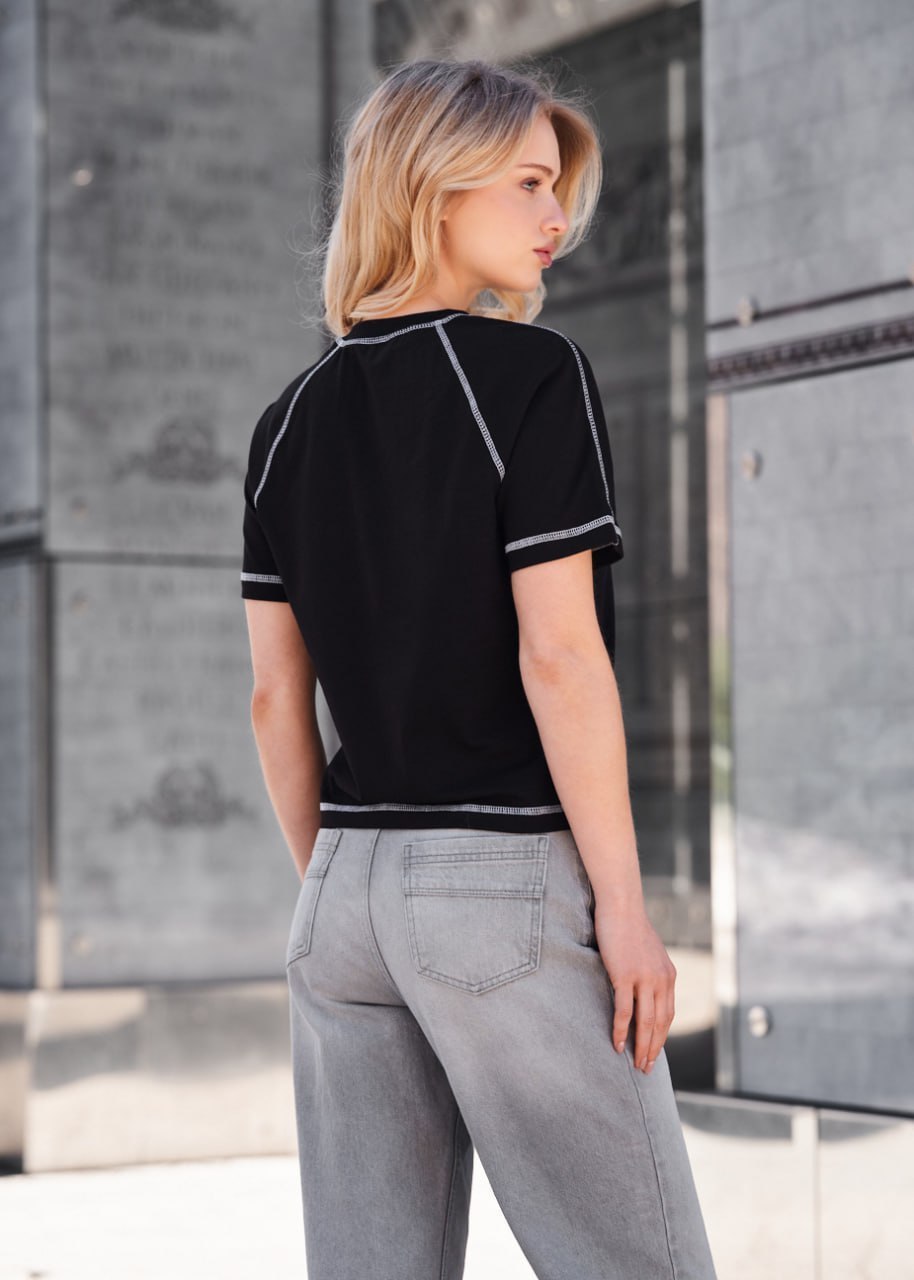 Koszulka Staff te logo black reglan