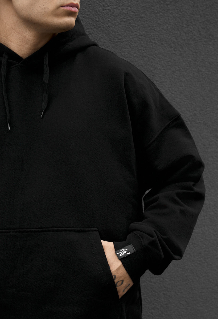 Bluza basic black oversize