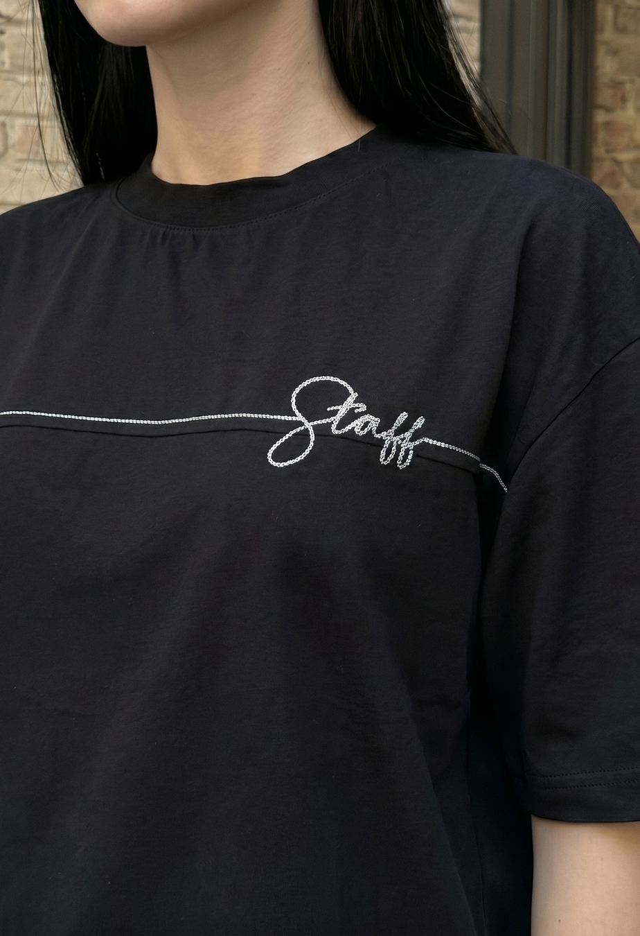 Koszulka Staff ad black oversize