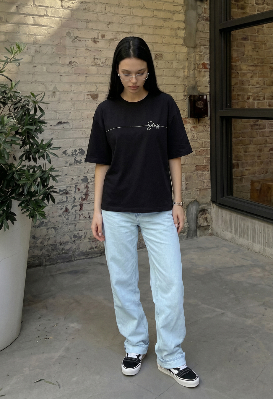 Koszulka Staff ad black oversize