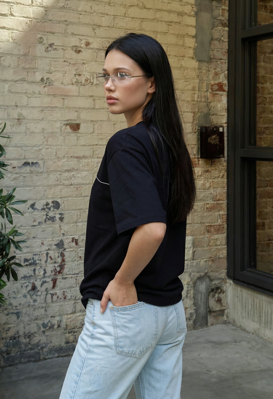 Koszulka Staff ad black oversize